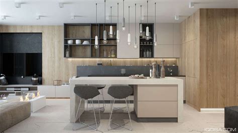 An Approachable Take On Luxury Apartment Design | Contemporary kitchen ...