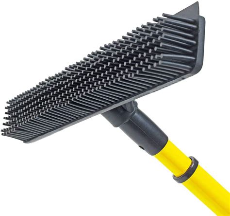 Buy ALL IN ONE! Rubber Broom - Heavy Duty Floor Squeegees, Sweeps & Scrubs w/Telescoping handle ...