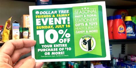 RARE! 10% off $10 Dollar Tree Purchase Coupon {Today Only} | Living Rich With Coupons®