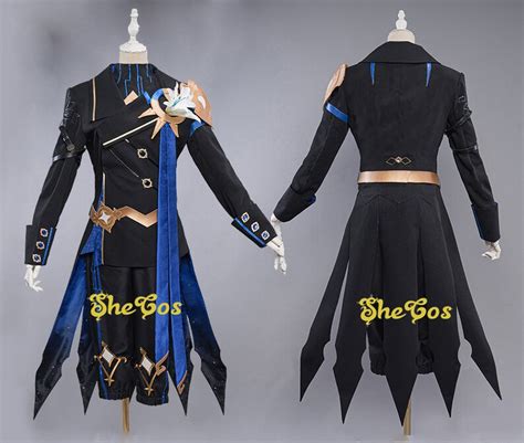 Genshin Impact Aether and Lumine Cosplay Costume the Abyss - Etsy