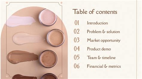 Cosmetic Products Brand Pitch Deck | Google Slides & PPT