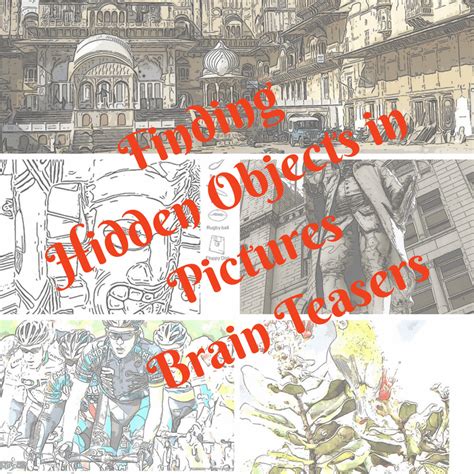 Finding Hidden Objects Brain Teasers for Teens and Kids with Answers