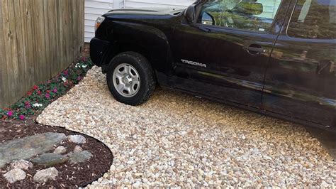 How to make a gravel parking area the cheap and easy way!