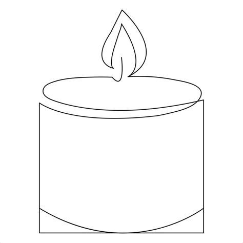 Continuous single line art drawing of candle and minimalist outline vector art drawing 36287632 ...