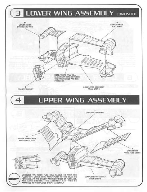 Starship Modeler - Instructions for Revell-Monogram 1/72 Starfury Mk I ...