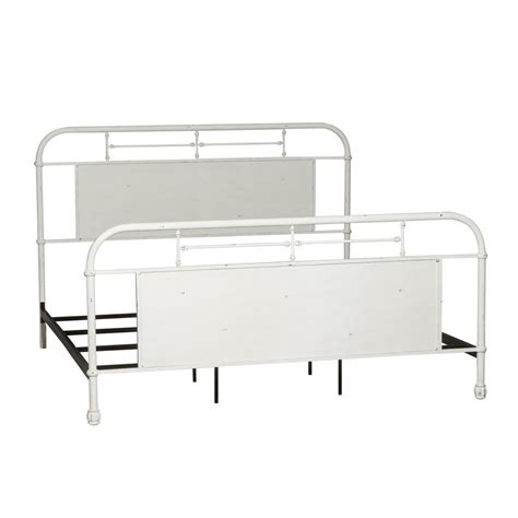 Vintage Series Metal Queen Metal Bed - Antique White - Walmart.com