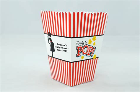 Ready To Pop - Personalized Baby Shower Popcorn Boxes