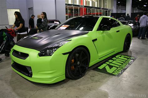 Lime green Nissan GT-R from Zima Motorsports - BenLevy.com