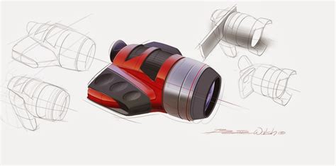 drawon: SLR Camera concept design sketches in sketchbook pro