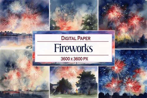 Independence Day Fireworks Graphic by Printable Design · Creative Fabrica