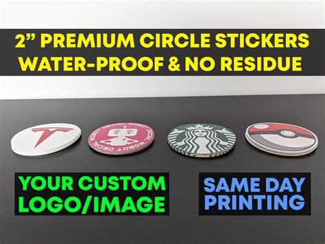 Custom Circle Cut Sticker – Decal Robot