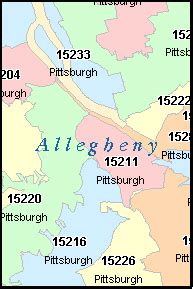 MONROEVILLE Pennsylvania, PA ZIP Code Map Downloads