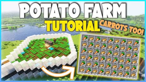 Minecraft EASY Potato & Carrot Farm Tutorial! 1.20+ (750+ Items P/H ...