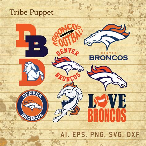 Denver Broncos Football Logo Vector set - MasterBundles