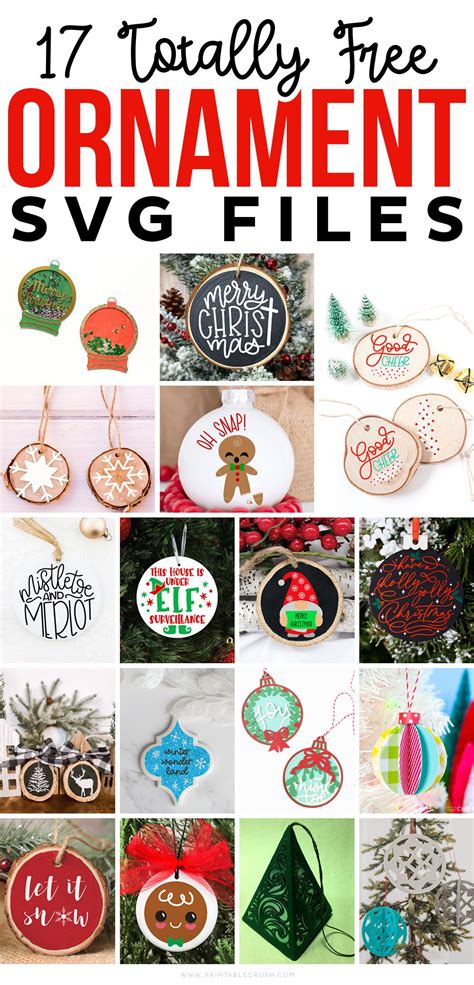 Free Holiday SVG File for Wood Ornaments | Cricut christmas ideas ...