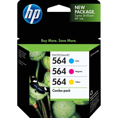 HP 564 Combo-pack Cyan/Magenta/Yellow Ink Cartridges CD994FN#140