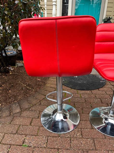 Red high top bar stools - Bar Stools - Nashua, New Hampshire | Facebook Marketplace