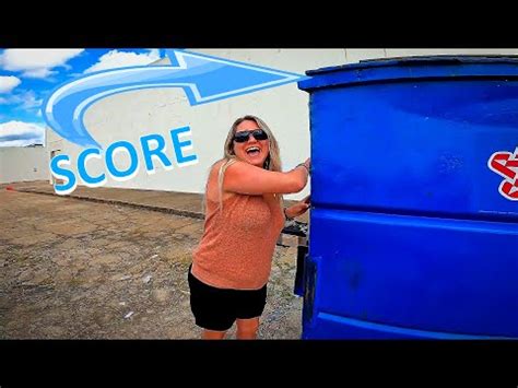 Dumpster Diving Scores And Grab Bags With Curbside Junkies - YouTube