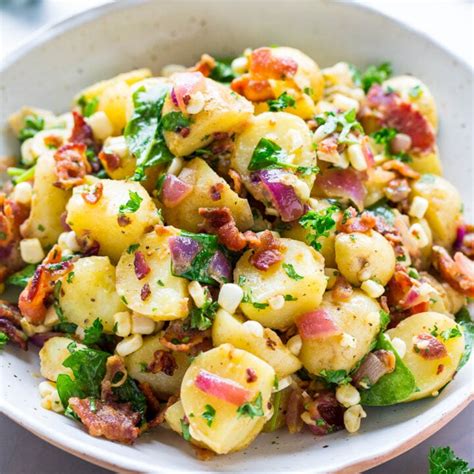 Potato Salad with Bacon (BEST EVER!) - Averie Cooks