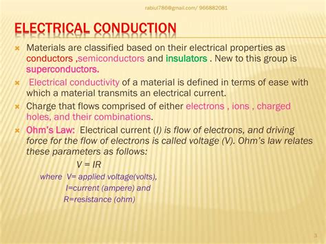 PPT - ELECTRICAL PROPERTIES OF MATERIALS PowerPoint Presentation, free ...