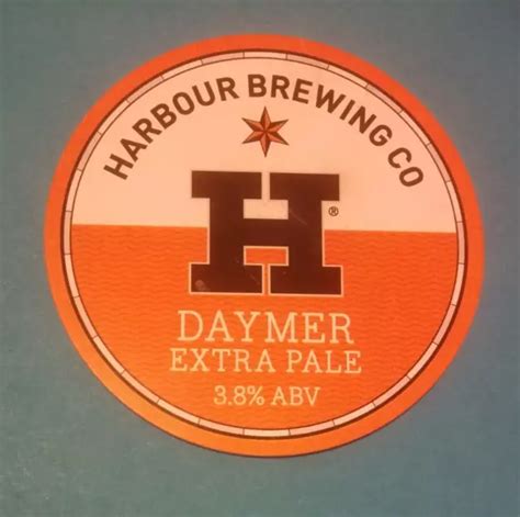 CRAFT BEER KEG font badge HARBOUR brewery DAYMER ale pump clip Cornwall £1.50 - PicClick UK