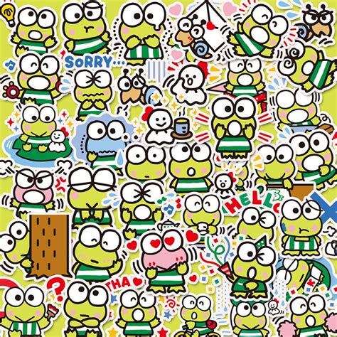 40 Pcs Keroppi Sticker Pack/Cartoon Stickers/Decorative | Etsy