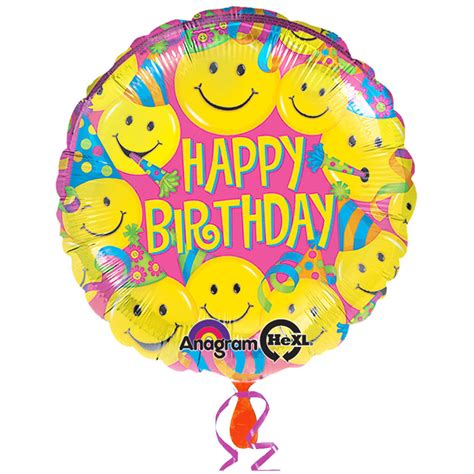 Happy Birthday Smile Face Balloon | WeDeliverGifts