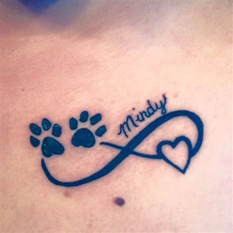 My tattoo in memory of my dog of 10 and a half years! Love it!: | Dog memorial tattoos, Print ...