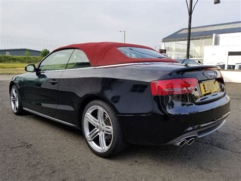 2010 AUDI A5 S LINE TDI CONVERTIBLE STUNNING EXAMPLE WITH RARE RED ROOF ...