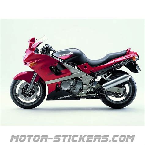 Kawasaki ZZR 600 1999-2001 decals