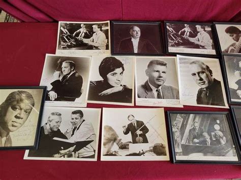 13 autographed photos of Musicians - Burgess Auctions LLC