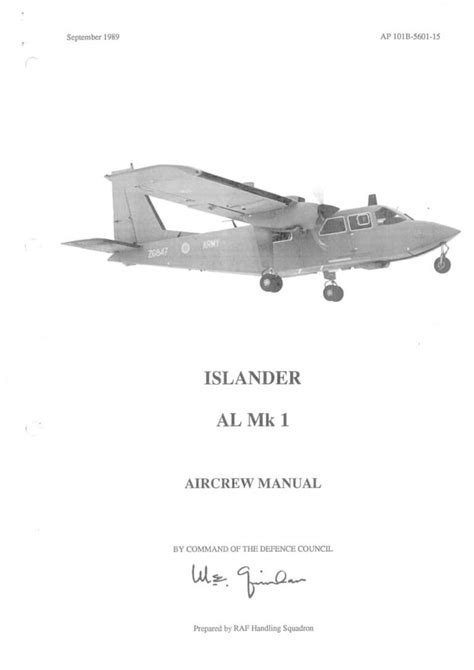 BRITTEN-NORMAN BN2 ISLANDER - Flight Manuals