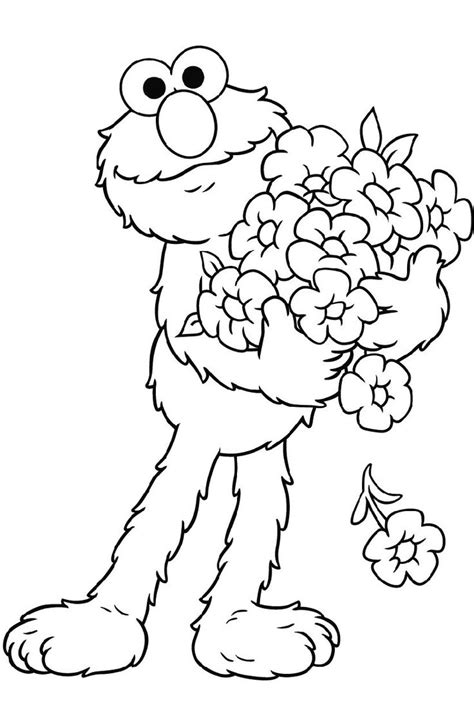 Elmo Printable Coloring Pages