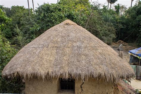 Thatch Roof Adobe Hut Stock Photo - Download Image Now - Hut, West Bengal, Adobe - Material - iStock