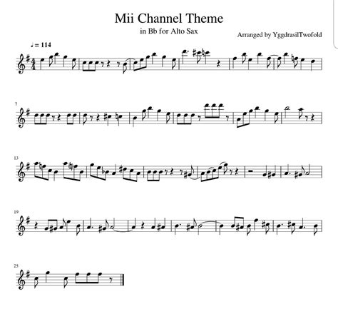 Alto Saxophone sheet music of the day - 1 : r/saxophone