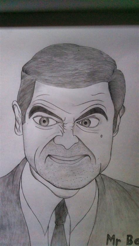 Mr Bean pencil sketch | Sketches, Male sketch, Pencil sketch