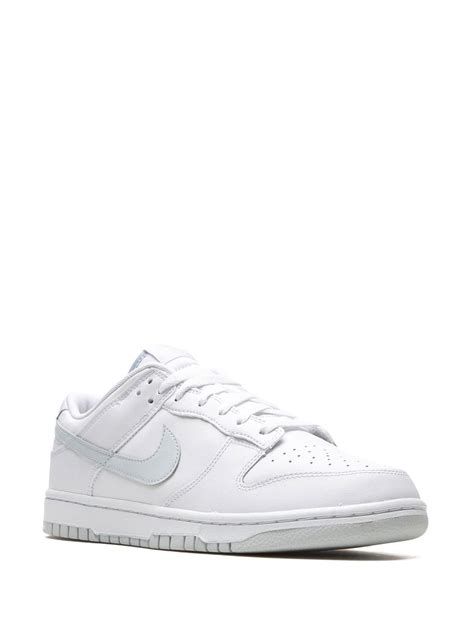 Nike Dunk Low Retro Sneakers In White/pure Platinum-white | ModeSens