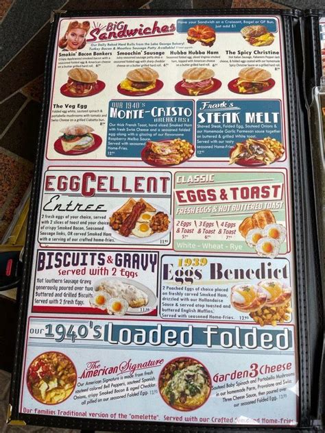 Menu at The Breakfast Spot - Lake George restaurant, Lake George