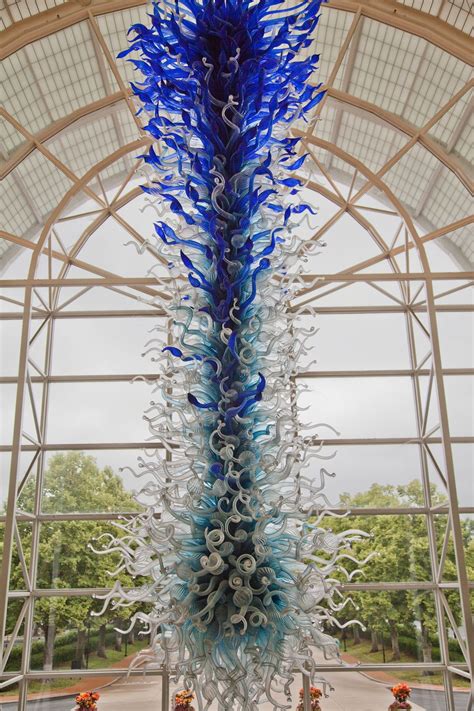 Missouri Botanical Garden Blue Chandelier by renowned glass artist Dale ...