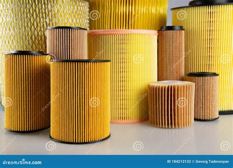 Different Types of Car Air Filters. Stock Photo - Image of compartment ...