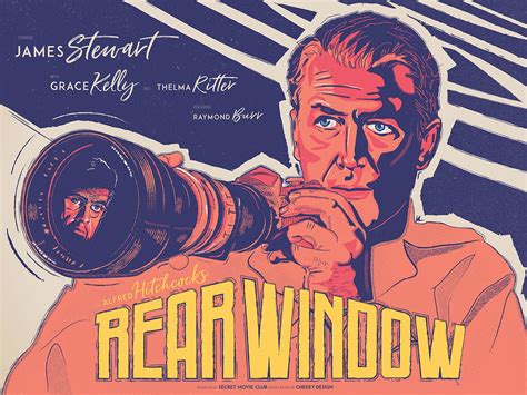 Rear Window movie poster // Cheeky Design | Cinema posters, Rear window, Photography themes