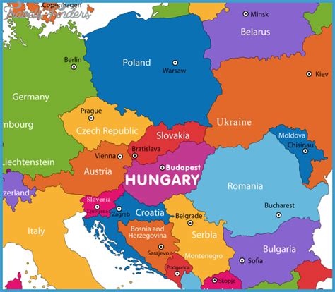 Hungary Map - http://travelsfinders.com/hungary-map.html Sarajevo, Belgrade, Bucharest ...