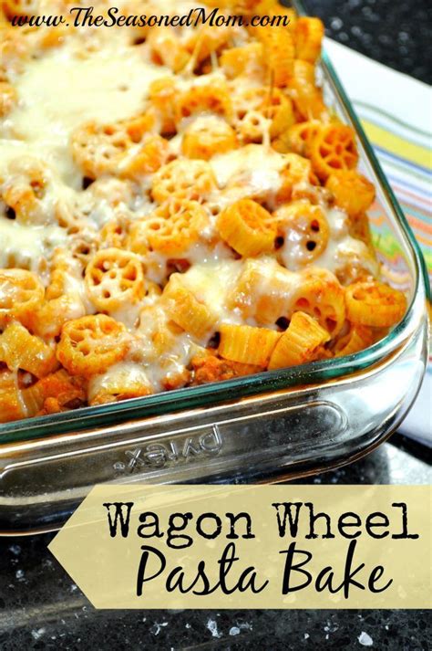 Wagon Wheel Pasta Bake: a freezer meal that is also kid-friendly and delicious! The Seasoned Mom ...