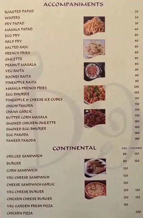 Menu at Brindavan Ice & Spice, Nagpur