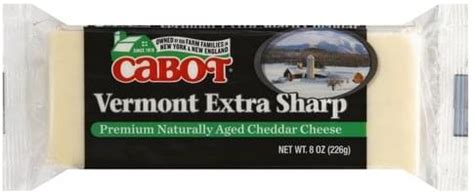 Cabot Vermont Extra Sharp Cheese - 8 oz, Nutrition Information | Innit