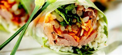 Fresh Spring Roll and Peanut Sauce Recipe | Maple Leaf Farms