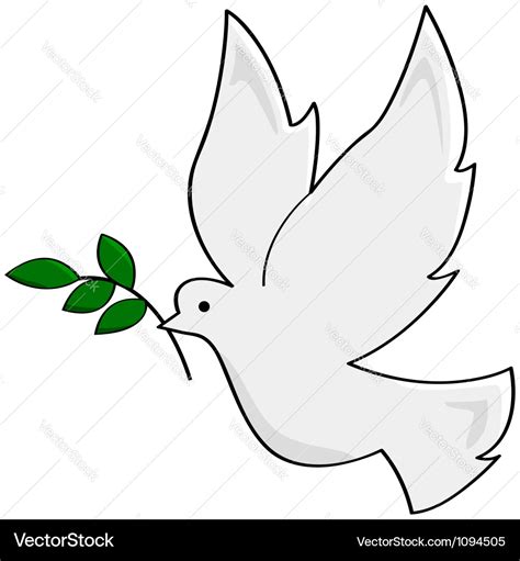 Peace dove Royalty Free Vector Image - VectorStock