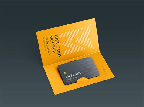 Free Gift Card Mockup PSD Set - Good Mockups