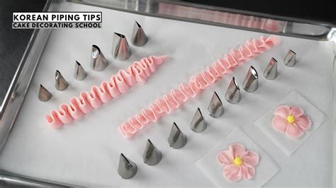 Korean piping tips vs standard piping tips [ Cake Decorating For ...