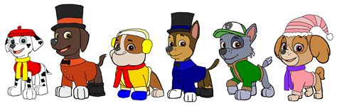 PAW Patrol - Holiday Winter Outfits - PAW Patrol Fan Art (36309623 ...